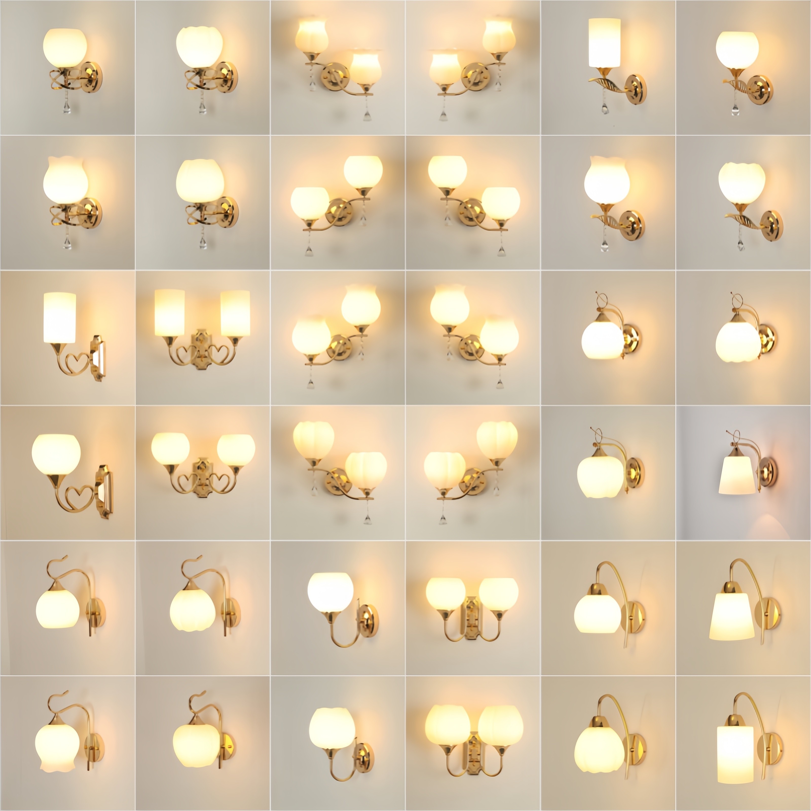 Новый золотой настенный светильник led light роскошная гостиная на заднем плане, украшение стен, прикроватная лампа для спальни, лестница, коридор, настенный светильник