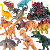 Childrens Dinosaur Simulation Set Boy Tyrannosaurus Triceratops Pterodactyl Canglong Model Plastic Small Animal ornament