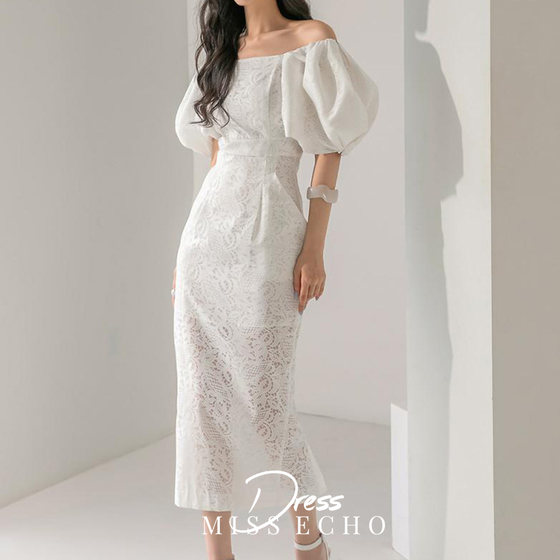 White Off-The-Shoulder Evening Dress for Women, Light Luxury, Suitable for Everyday Wear, Banquets, Unique Style, Suitable for Marriage Registration, Annual Meetings, Birthdays, with a High-End Feel