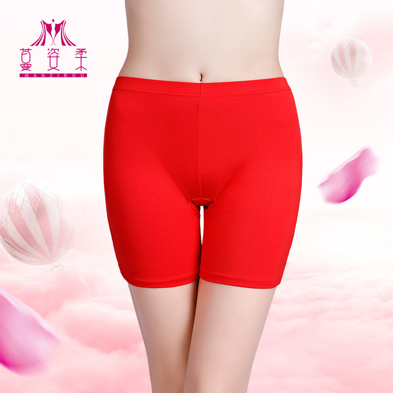 Modal Cotton Red Anti-Exposure Safety Shorts for Women, Plus Size, Summer Skirt Base Shorts, New Women's Shorts on the Market