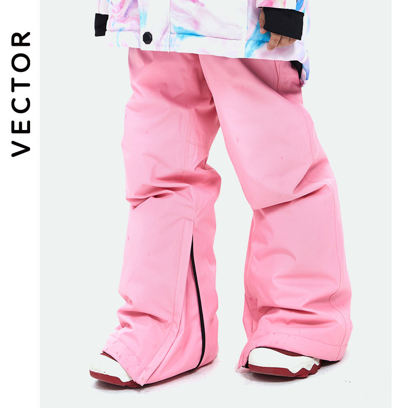 VECTOR Children's Ski Pants Boys Winter Winter in Winter Snow and Heating and Waterproof Snowboard