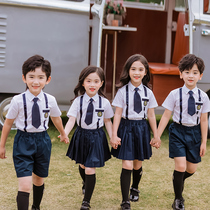Primary school school uniforms Summer clothes College style Kindergarten garden clothes Summer school uniforms Childrens class graduation clothes chorus clothes tide