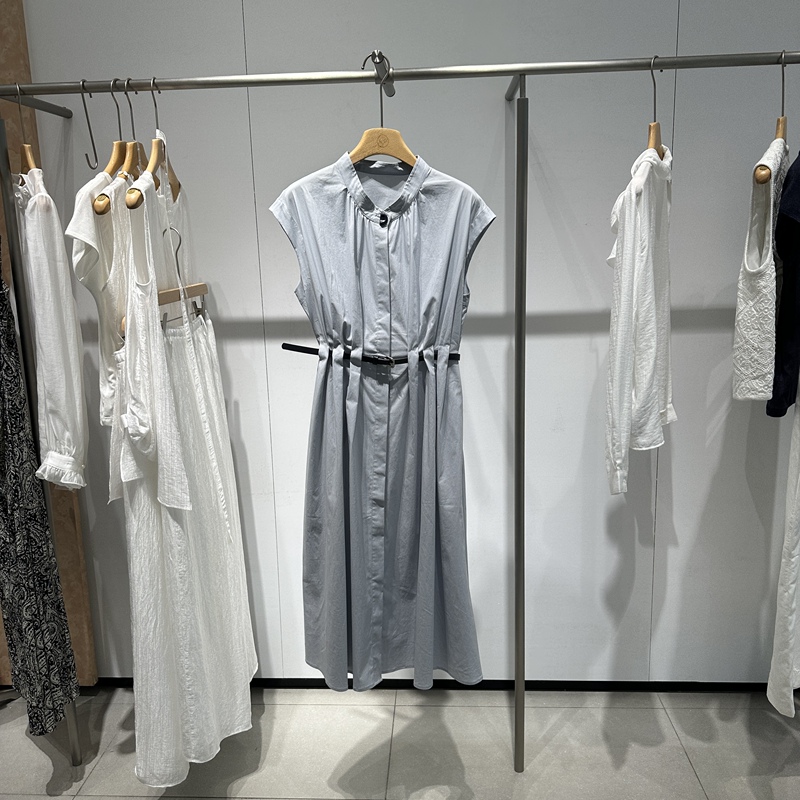 Rose Alyssa 2026 Summer Women's Stand-Collar Belt Dress R6203-0701-699 Rose Alyssa 2026 Summer Women's Stand-Collar Belt Dress R6203-0701-699