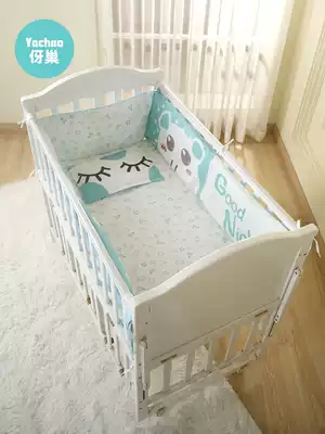 Baby bed cotton bedding baby anti-collision ins can be customized soft bag fabric Four Seasons five seven nine sets