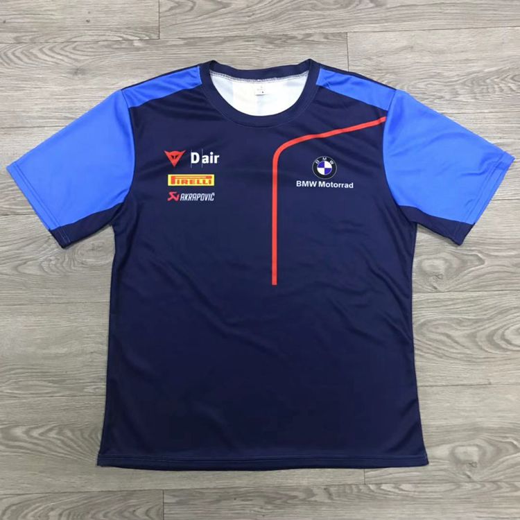 MOTO GP new BMW theme summer quick-drying slip-on motorcycle riding T-shirt breathable motorcycle short-sleeved motorcycle