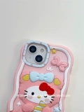 勤仕 Hello kitty, apple, милый совместимый чехол для телефона, iPhone 13, силиконовый iPhone13 Pro, мультяшный защитный чехол, iPhone14 Pro, iphone, 11promax, 14plus, защита при падении