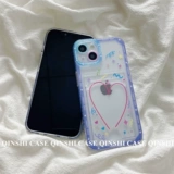 勤仕 Apple, брендовый совместимый чехол для телефона, милый iPhone 14 для влюбленных, прозрачная фотография, картхолдер, iPhone13 Pro, силиконовый защитный чехол, iphone, новая коллекция, «сделай сам», 11promax