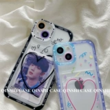 勤仕 Apple, брендовый совместимый чехол для телефона, милый iPhone 14 для влюбленных, прозрачная фотография, картхолдер, iPhone13 Pro, силиконовый защитный чехол, iphone, новая коллекция, «сделай сам», 11promax