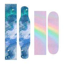 Skateboard sandpaper longboard dance board frosted paper colored sand small fish board sticker transparent sand four-wheel skateboard professional board sandpaper