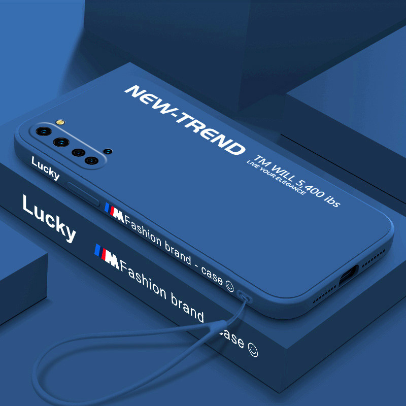 opporeno3 mobile phone case new Reno3pro liquid silicone ventilation version all-inclusive lens anti-fall cover Oppo super fire men soft straight side side simple text net red women's charm