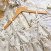 Sundress design sense niche wear 2021 new summer french floral long skirt fairy skirt temperament super fairy