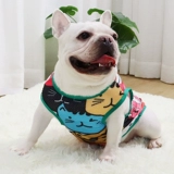 Французская летняя одежда собачья жилет летняя сетка толстая собака мопга, дышащаяся дышащая тонкая одежда для собак короткая