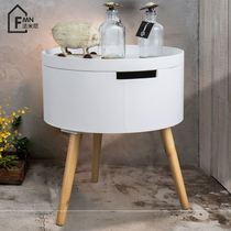 New corner table mini Nordic living room coffee table simple table sofa small round side table bedside round small table