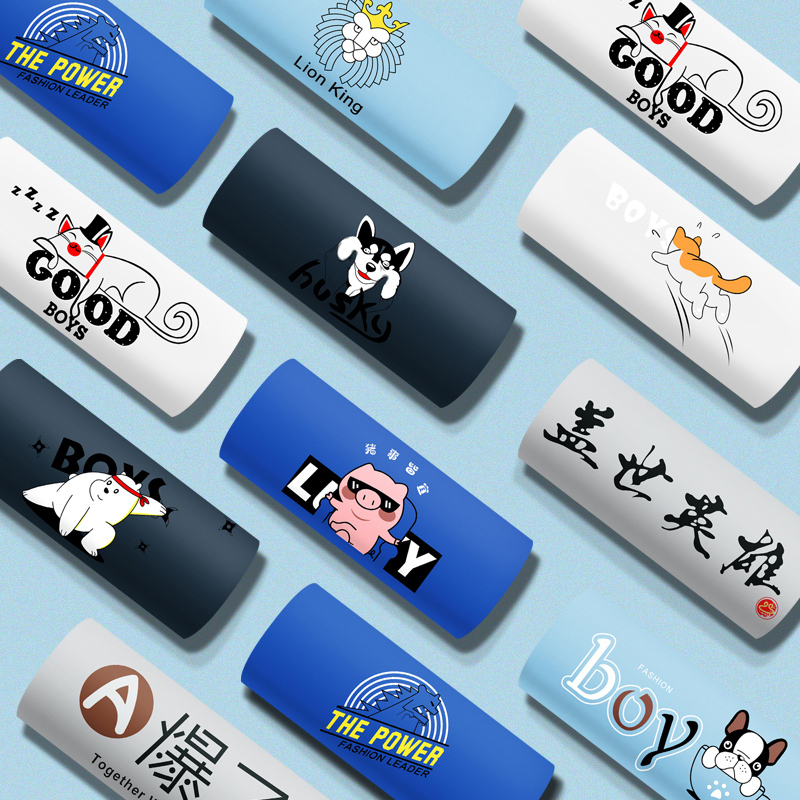 Teen Pants Men's Hair Development Period Four Corner Pants 18 High Junior High School Students 13 Boys Cartoon Pure Cotton Four Corners 15 Year Old Tide