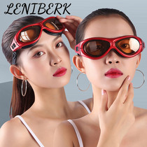 LENIBERK waterproof and anti-fog large frame swimming goggles male swimming goggles female swimming goggles clear equipment adult professional HD
