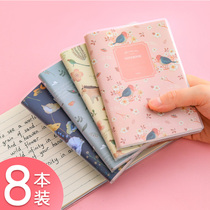 A6 plastic book Korean creative hipster cute notebook portable notepad portable small pocket notebook stationery word book Simple mini girl thick college students with notes