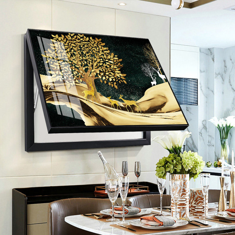 Light luxury meter box decorative painting modern minimalist punch-free distribution box to block Nordic distribution box switch switch box