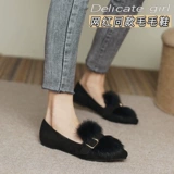 Зимняя флисовая обувь с заостренным носом, коллекция 2022