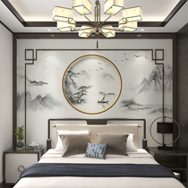 Chinese TV background wall wallpaper living room decoration atmospheric landscape murals 2021 new film and television Wall cloth wall cloth