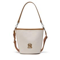 MLB Official male and female retro old flower bucket bag stars the same casual satchel 24 Summer new BML02