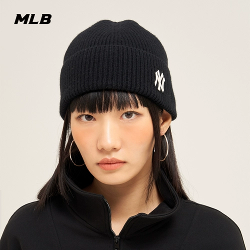 MLB Цветная шерстяная трикотажная зимняя вязаная шапка подходит для мужчин и женщин для влюбленных для отдыха