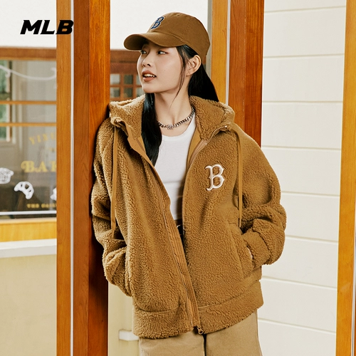 MLB Официальная мужская и женская пара LIKE куртка из искусственной овчины спортивная повседневная универсальная зимняя FDL31/FDB02