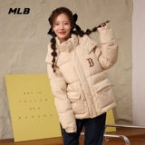 MLB, длинный зимний пуховик подходит для мужчин и женщин для влюбленных для отдыха, оверсайз