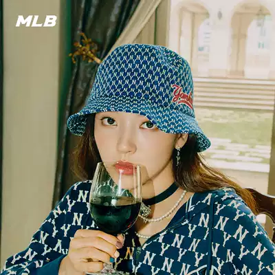 MLB official men's and women's hats couple Tanabata retro presbyopia sunshade sunscreen fisherman hat sports summer CPH1