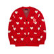 MLB ຢ່າງເປັນທາງການຜູ້ຊາຍແລະແມ່ຍິງຄູ່ຮັກ Knitted Cardigan Casual Loose Fashionable Couple Jacket KCH02