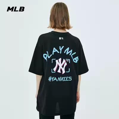 MLB official men's and women's short-sleeved couple Tanabata white sports T-shirt casual loose 21 summer new TS06