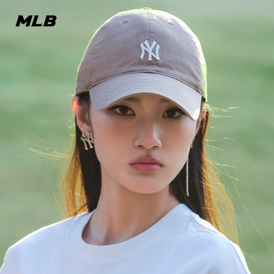 MLB 공식 Yu Shuxin 같은 스타일의 남성과 여성 커플 스포츠 야구 모자 캐주얼 다용도 피크 캡 바이저 CP77