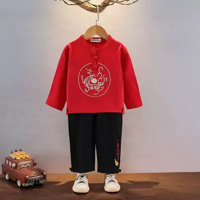 Hanfu boys Chinese style Tang suit baby dress children national costume Super fairy young men autumn