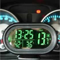  Car clock Car inside and outside double thermometer Car car digital display electronic watch Home car