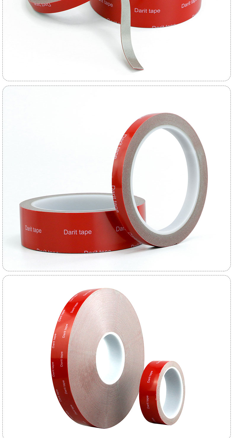 Băng keo Đức-Ý Băng keo acrylic màu xám dày 0,8mm, độ dẻo cao, không thấm nước, chịu nhiệt độ cao, không để lại vết, băng keo hai mặt dày dùng để trang trí xe hơi, dài 33 mét băng dính 2 mặt màu xanh