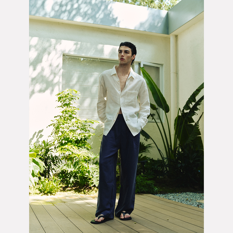 Manifold|100% Japanese Bemberg Cupro Silk with a "Liquid Drape Effect", Silky and Cool Casual Pants Manifold|100% Japanese Bemberg Cupro Silk with a "Liquid Drape Effect", Silky and Cool Casual Pants