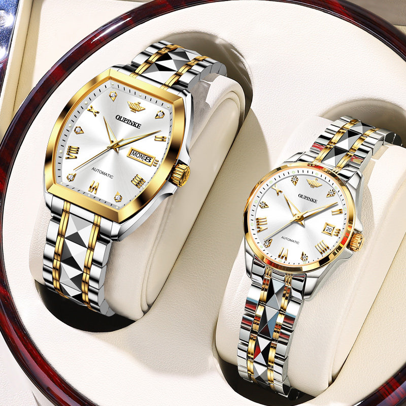 Valentine's Day gift Swiss European brand couple watch mechanical watch a pair of men's and women's famous watch waterproof ten