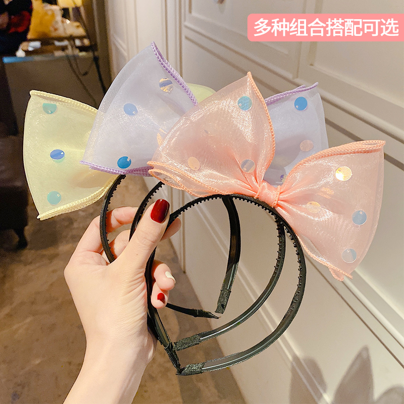 Great Butterfly Knot Hair Accessories Hair Hoop Children 100 Lap Cute Super Cute Girl Hair Clip 2021 New New Year Red Headwear
