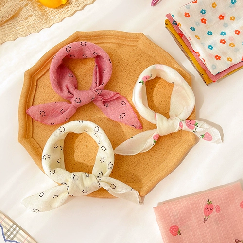 Детский демисезонный ветрозащитный удерживающий тепло шарф, хлопковый осенний тонкий шарф-платок для раннего возраста подходит для мужчин и женщин для девочек