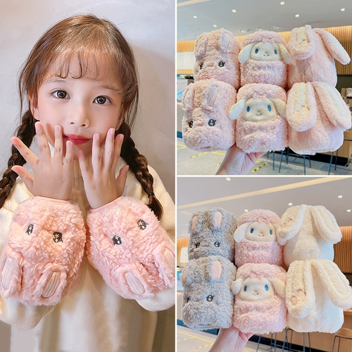 Детские демисезонные милые удерживающие тепло нарукавники для мальчиков, бархатный детский комплект для раннего возраста