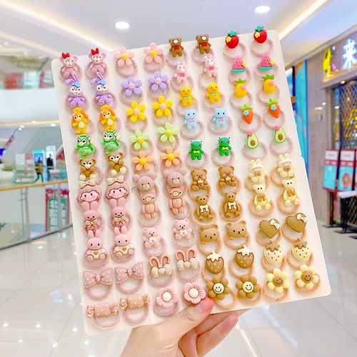 Детский безвредный аксессуар для волос, эластичная детская резинка для волос, не повреждает волосы