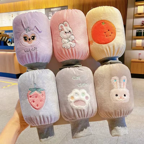 Детские зимние удерживающие тепло мультяшные нарукавники для мальчиков