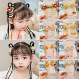 Детский аксессуар для волос подходит под национальную одежду, заколка для волос, парик из нефрита, классические шпильки для волос с кисточками, китайский стиль