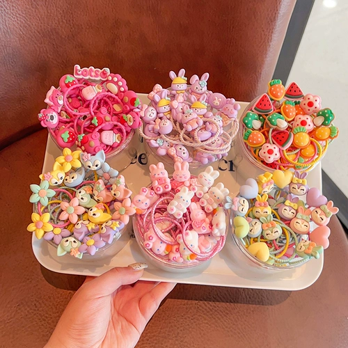 Детская резинка для волос, высококачественный безвредный милый аксессуар для волос, не повреждает волосы