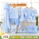 Bộ quần áo cotton cho bé 0-3 tháng 6 xuân hè thu cho bé sơ sinh trăng tròn hộp quà cho bé - Bộ quà tặng em bé