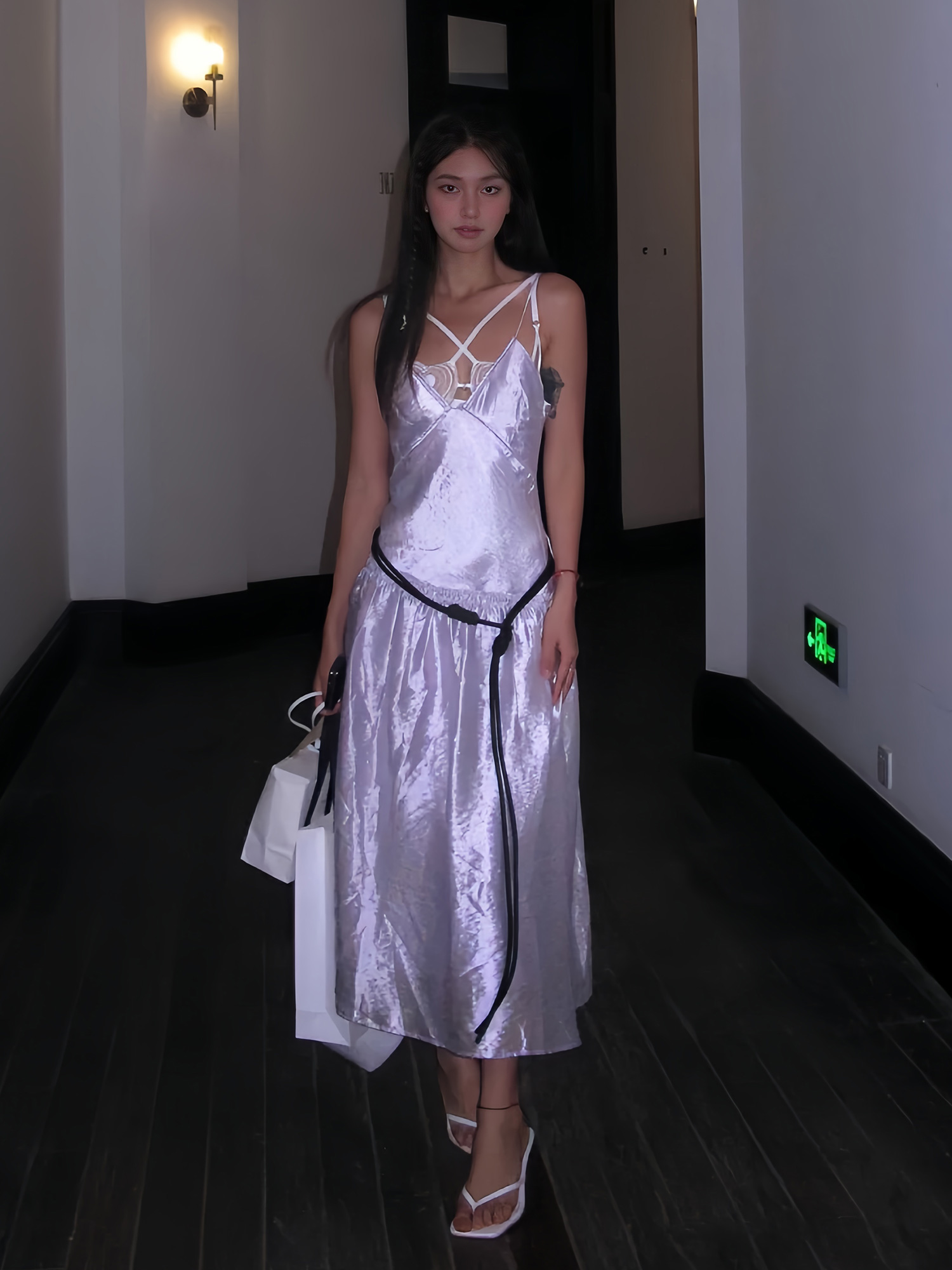  S+Flowing purple+belt high -quality version of stock  
