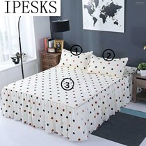 bed skirt pillowcase 3 woolly bedsheet bedding set bedspread
