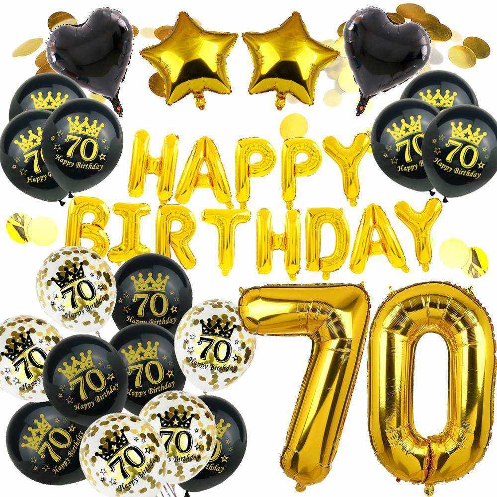 Amawill Happy 70 Birthday Decoration Kit Set 70 Year Old