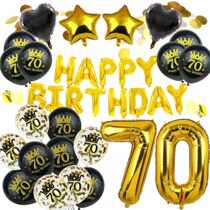 Amawill Happy 70 Birthday Decoration Kit Set 70 Year Old