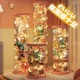 Doll storage artifact storage barrel plush toy doll big doll transparent doll storage barrel basket artifact