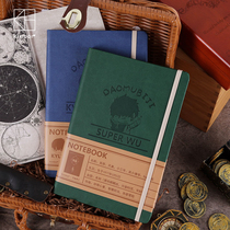 kinbor × DMBJ joint name Wu Shanju event account A5 hand book leather face book retro notebook record book book Daily plan book tomb robbing notes